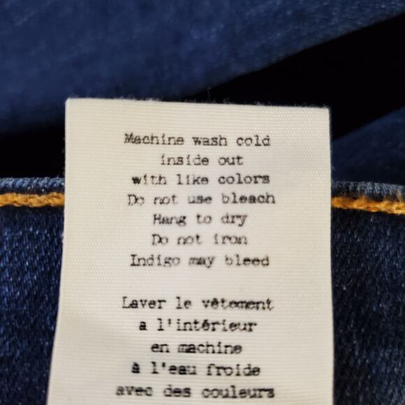 rag & bone Women's Stevie Ankle Bow Tie Skinny Jeans Size 24 Dark Wash Mid Rise - Picture 8 of 10